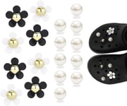 18pcs Pearls Shoe Charms, Charm Accessories for Girls Women Croc... 