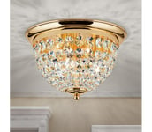 Orion DLU 1840/35-Kristallikattovalaisin PLAFOND 3xE27/40W/230V halkaisija 35 cm kulta