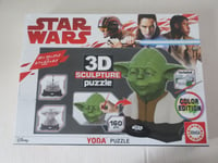 STAR WARS 3D SCULPTURE PUZZLE YODA - COLOR EDITION - EDUCA  - NEUF - NEW