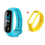 Montre Connectée M3 Pour Enfants,Écran De Document,Bracelet De Sport,Activité,Course À Pied,Suivi De La Fréquence Cardiaque,Connecté,Enfant - Type M3 And Strap4