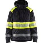 DAME HIGH VIS SKALJAKKE SORT/H