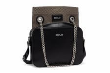 Replay women's shoulder bag with chain detail, black (Black 098), one size