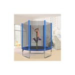 Trampoline pour enfants,ensemble de trampolines pour l'intérieur et l'extérieur,6ft acier galvanisé ronde trampoline de jardin, trampoline pour