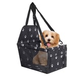 SOGA Waterproof Pet Booster Car Seat Breathable Mesh Safety Travel Portable Dog Carrier Bag Black -  - CarPetBag013BLK