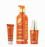 Makari Extreme Carrot & Argan Oil Skin Toning Set Of 3  Milk/serum /cream