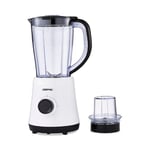 Geepas Electric Blender Smoothie Maker, Food Jug Blender 500W - Stainless Steel Blades, 2 Speed Control with Pulse Function, 1.5L Jar -Coffee Grinder Mill, Smoothie Maker 2 Year Warranty - Black