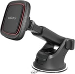 APPS2Car Magnetic Phone Car Mount, Universal Dashboard Windscreen Black-Red 