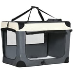 Foldable Pet Carrier for Dogs, Portable Cat Carrier Soft Side Pet Travel Crate with Removable Mat, Breathable Mesh