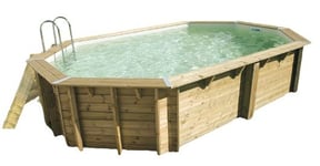 Piscine bois Sunwater 4,90 x 3,00 x 1,20 m - Liner beige - Ubbink