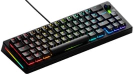 Glorious Gaming GMMK 3 : Clavier Gaming mécanique personnalisé, Compact 65%, Joints modulaires, doubleshot PBT, Plaque de Commutation alu, switches 3-5 Broches (Hot Swap), française AZERTY - Noir