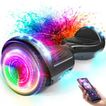 Hoverboard avec roues et phare LED de 6,5 Pouce, Bluetooth, cadeau pour enfants