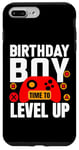 Coque pour iPhone 7 Plus/8 Plus Birthday Boy Time to Level Up Jeu vidéo Anniversaire Gamer Boys