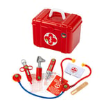 Theo Klein 4431 Mallette Docteur avec Accessoires Stéthoscope Seringue Pansement et Beaucoup plus encore Jouet pour Enfants à Partir de 3 ans, Bleu