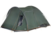 High Peak Dome Tent Tessin 5.1 (Dark Green/Grey, With Tunnel Porch, Climate Protection 80)