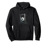 Soccer Ball Goal Graphic Pullover Hoodie