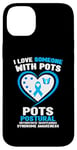 Coque pour iPhone 14 Plus Sensibilisation bleu clair - I Love Someone With POTS Awareness