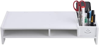 Support de moniteur Support d'écran de table, support de moniteur TV PC Ordinateur portable Riser d'écran Bureau Bureau à domicile Table de bureau Étagère de rangement, 38 / 48cm x 20cm x 10cm (38cm x 20cm x 10cm)