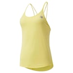 NEW BALANCE WOMENS IMPACT RUN TANK TOP VEST YELLOW GYM TRAINING YOGA WORKOUT NEW