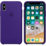 Official Apple iPhone X Silicone Case/Cover - Ultra Violet (Purple)