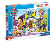 Clementoni - 29308 - Supercolor Puzzle - Pat'Patrouille - 180 pièces - Puzzle Enfant - fabriqué en Italie, 7 Ans et Plus