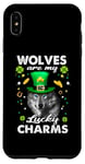 iPhone XS Max Wolves Are My Lucky Charms St Patricks Day Irish Wolf Case