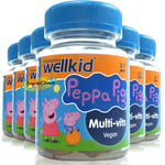 6x Vitabiotics WellKid Peppa Pig Multi-Vits Vegan/Vegetarian Kids 30 Vitamins
