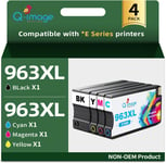 963XL Cartouches d'encre Remplacement pour HP 963 XL pour HP OfficPro 9010 9010e 9012 9012e 9014 9014e 9015 9015e 9016 9016e 9018 9019 9020 9022e 9025 9025e (4per)