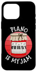 Coque pour iPhone 16 Pro Max Piano Is My Jam, Pianist, Piano, Professeur de musique