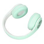 (Green)Adjustable Wireless Earphones Headband Holder Memory Card 40mm Speaker