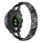 20 mm Garmin Forerunner 245 X-shape strassarmband - Svart