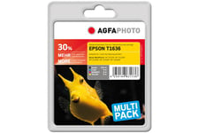 AgfaPhoto - 4 pakker - sort, gul, cyan, magenta - kompatibel - Genproduceret - blækpatron (alternativ til: Epson 16XL, Epson C13T16364010, Epson T1636)