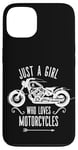 Coque pour iPhone 13 Moto Just a Girl who loves Motorcycles for Women