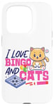 iPhone 15 Pro Bingo Player Cat I Love Bingo And Cats Case