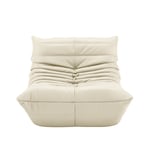 Ligne Roset - Togo Fireside Chair, Fabric Cat. S Alcantara Eggshell Y001 - Fåtöljer - Textilmaterial/Skum