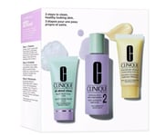 Clinique Skin School Supplies: Cleanser Refresher Course 3 Steps To Clean