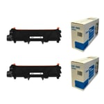 Toner Fits Brother DCP-L2500D printer TN660 Cartridges Black Compatible 2 Pack