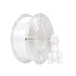 PLA Plus (PLA+) Shiny Silk 3D Printer Filament 1,75 mm Silk PLA + 1,75 Dimension Accuracy +/- 0,02 mm, Bobine de 1 kg (2,2 kg) pour imprimante 3D FDM (blanc Silk)