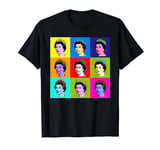 Elizabeth Nine Square Tiles Pop Art Queen of England T-Shirt