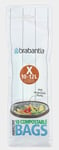 Lot 10 sac poubelle compostables 10 - 12 L modèle " X " Perfecfit BRABANTIA