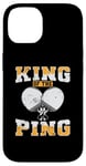 Coque pour iPhone 14 King of The Ping Pong Louche de tennis de table