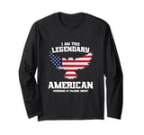 Legendary American Flag USA Eagle Patriotic Long Sleeve T-Shirt