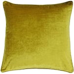 Paoletti Luxe Velvet 55X55 C/Case Ochre, Polyester, Ocker, 55x55cm