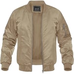 Magcomsen-Blouson Bombardier Observateur Pour Homme",Veste De Baseball Coupe-Vent,Fermeture Éclair Complète,"Été Et Automne