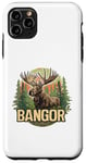 Coque pour iPhone 11 Pro Max Bangor Maine Moose Vacances en plein air Été Automne Randonnée Nature