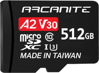 512Gb Microsdxc Memory Card With Adapter - A2, Uhs-I U3, V30, 4K, C10, Micro Sd - Akv30A2512