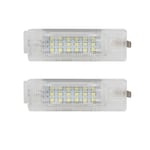 18SMD vit LED-bagage bagagerums interiörljus kompatibel för Eos Golf GTI MK5 MK6 MK7 Scirocco Sharan Tiguan PASSAT JETTA