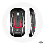 Souris Sans Fil Audi S8 Logo rouge (Maniacase)