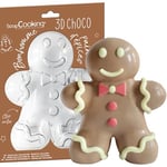 ScrapCooking - Moule Rigide Chocolat Bonhomme Pain d’Épices - Moule 3D Choco pour Créer des Bonhomme de Noël en Chocolat - Accessoire Pâtisserie Blister Qualité Professionnelle - Manalas - 6759