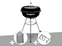 Barbecue Weber Compact Kettle 47 cm + Housse + Support Accessoires