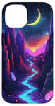 iPhone 14 Mystic Crescent River Night Landscape Case